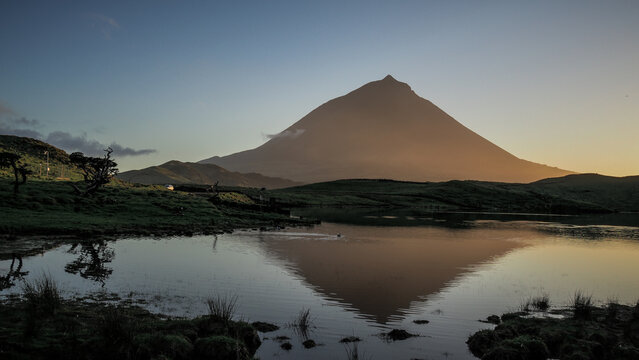 The landscape of Pico Island in the Azores