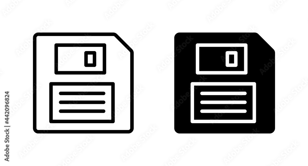 Poster disk icon, save icon vector for web, computer and mobile app