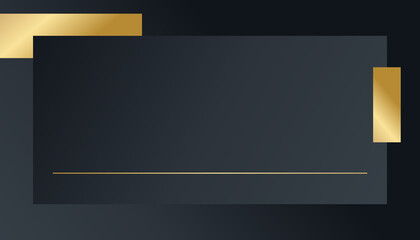 Abstract black and gold luxury simple minimal background