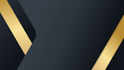 Abstract black and gold luxury simple minimal background