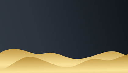 Abstract black and gold luxury simple minimal background