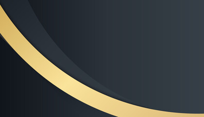 Abstract black and gold luxury simple minimal background