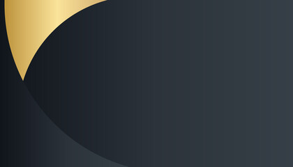 Abstract black and gold luxury simple minimal background