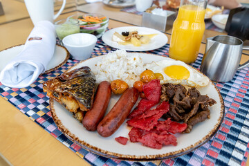 Filipino style breakfast set