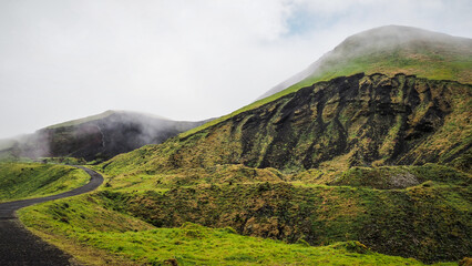 The landscape of Pico Island in the Azores