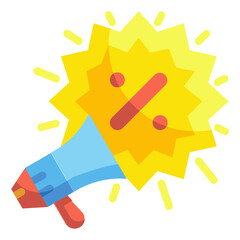 megaphone flat icon