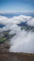 The landscape of Pico Island in the Azores