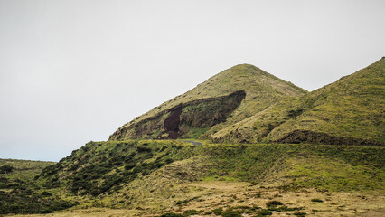 The landscape of Pico Island in the Azores