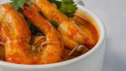 Thai Tom Yum Goong, delicious delicacies from South East Asia. 