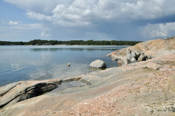 Beautiful rugged island in the Archipelago of Finland