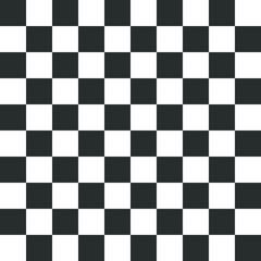 Black and White squares in a checkerboard pattern. Vector illustration background and texture.