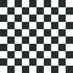 Black and White squares in a checkerboard pattern. Vector illustration background and texture.