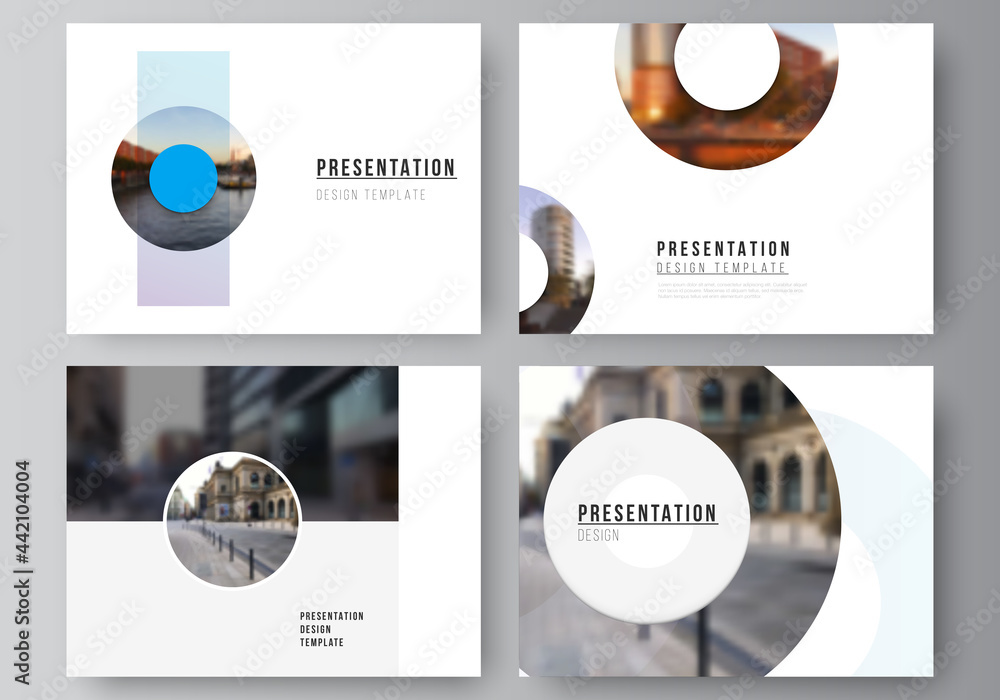Poster vector layout of the presentation slides design business templates, multipurpose template for presen
