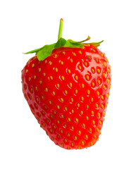 Fresh strawberry isolated on white background. Fresh organic fruit.