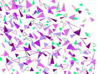 背景素材 三角　キラキラ　ネオンカラー