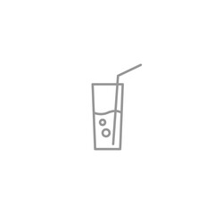 juice icon isolated on white background