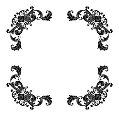 Decorative hand drawn classic vintage ornament Text Separator. Retro hand drawn text dividers victorian old frames. Text lines vintage border scribble dividing line elements doodle vector illustration