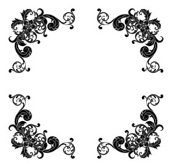 Decorative hand drawn classic vintage ornament Text Separator. Retro hand drawn text dividers victorian old frames. Text lines vintage border scribble dividing line elements doodle vector illustration