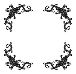 Decorative hand drawn classic vintage ornament Text Separator. Retro hand drawn text dividers victorian old frames. Text lines vintage border scribble dividing line elements doodle vector illustration