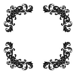 Decorative hand drawn classic vintage ornament Text Separator. Retro hand drawn text dividers victorian old frames. Text lines vintage border scribble dividing line elements doodle vector illustration