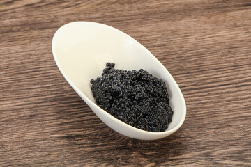 Luxury strugeon fish black caviar
