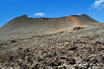 Volcanic landscape in Lanzarote, Timanfaya