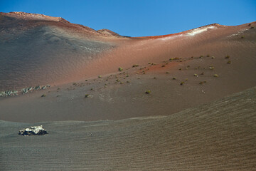 Volcanic landscape in Lanzarote, Timanfaya