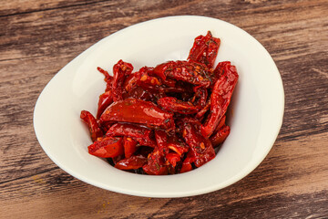 Dried tomato with olive oil