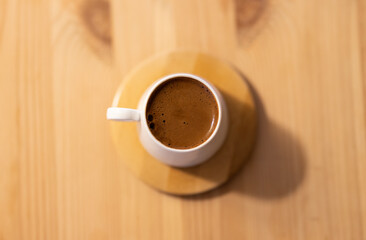 delicious traditional Turkish coffee on the table