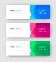 Vector abstract design banner web template. Set of Design Banner Web Template. Vector design Banner background. vector illustration.