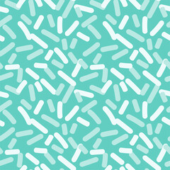 Turquoise topping strokes seamless pattern