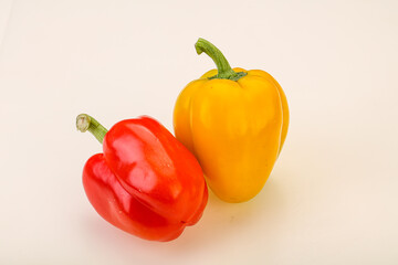 Ripe sweet Bulgarian bell pepper