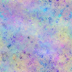 Seamless iridescent rainbow light pattern for print. High quality illustration. Swirly mix of pastel colors resembling holographic foil. Fantasy spectrum mermaid fantastical pattern for print.