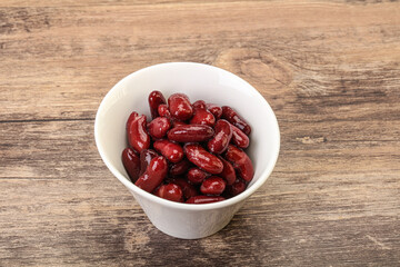 Canned red Kidney in the bowl