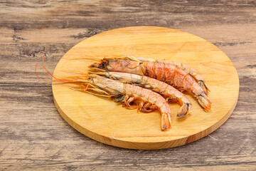 Tasty big Langoustine over the board