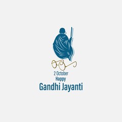 VECTOR ILLUSTRATION FOR INDIAN DAY GANDHI JAYANTI WITH TEXT GANDHI JAYANTI MEANS  GANDHI JAYANTI
