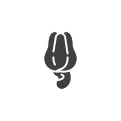 Cashew nut vector icon