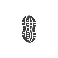 Peanut shell vector icon