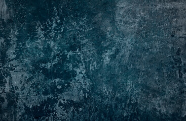 Fototapeta na wymiar Dark blue grungy backdrop