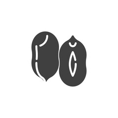 Peanut kernel vector icon