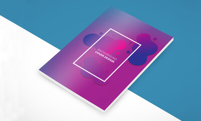 Background Cover design templates for brochure, magazine, flyer, booklet, annual report. Creative modern bright background with colorful circles and round shapes