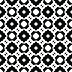 
floral seamless pattern background.Geometric ornament for wallpapers and backgrounds. Black and white pattern. 