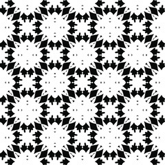 floral seamless pattern background.Geometric ornament for wallpapers and backgrounds. Black and white pattern. 