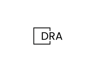DRA letter initial logo design vector illustration