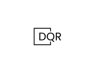 DQR letter initial logo design vector illustration