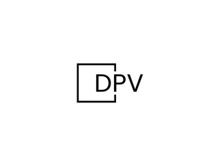 DPV letter initial logo design vector illustration