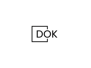 Obraz premium DOK letter initial logo design vector illustration