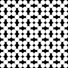 seamless pattern octagon isolated on black background