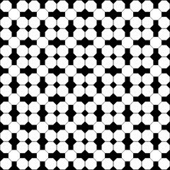 seamless pattern octagon isolated on black background