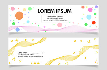 banner party advertising layout